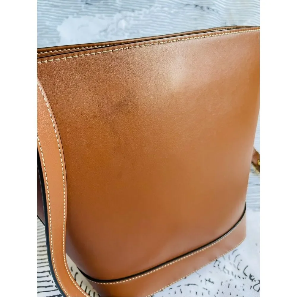 Celine Cuir Triomphe Small Calfskin Leather Bucket Crossbody Bag - Picture 2 of 12